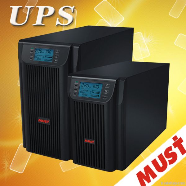 LCD display pure sine wave online ups 3KVA