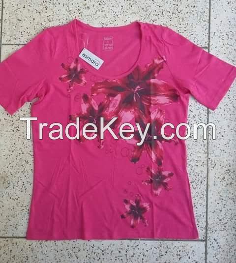 Lady's printed T-shrits