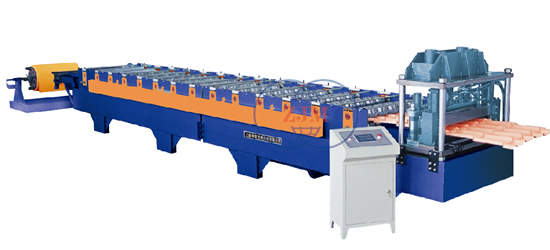 Glazed Steel Tile Roll Forming Machine