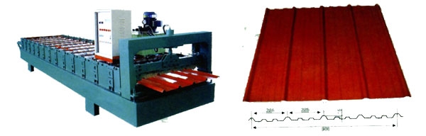 roofing tile forming machine