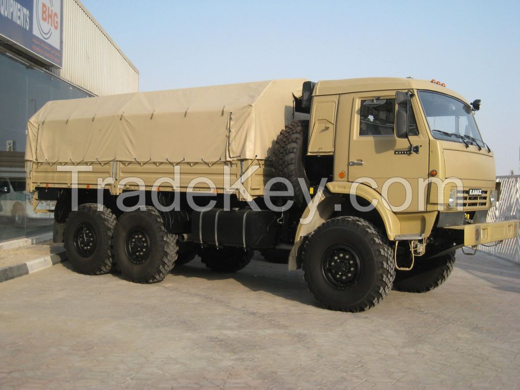 KAMAZ-43118, 6x6, 260 h.p., Euro-2, drop-side cargo body truck