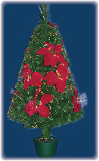 Red Flower Christmas Tree