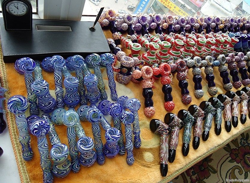 color glass smoking pipe