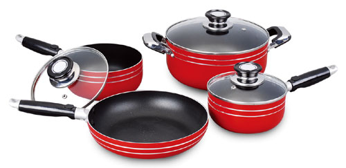 cookware set, kitchenware, frypan, saucapan