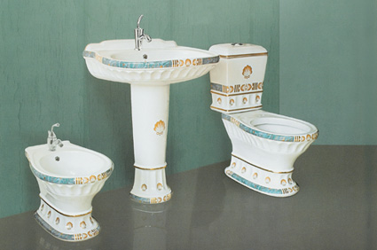 Three Piece Toilet