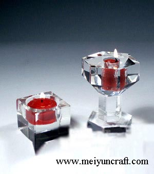 Crystal candleholders