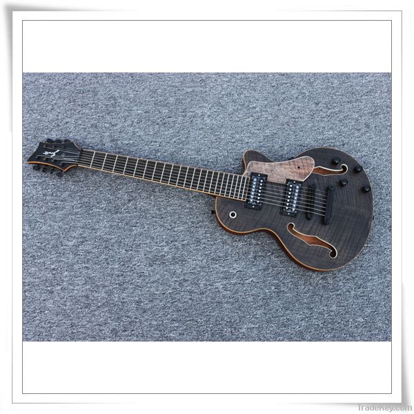 LP STYLE SEMI-HOLLO&acirc;W 7 STRING ELECTRIC GUITAR