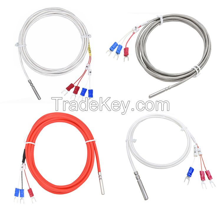 3 wires waterproof probe thermal resistance Thermocouples temperature sensor pt100