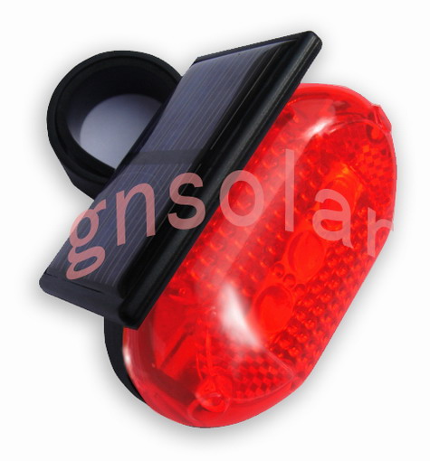 Solar bike rear light