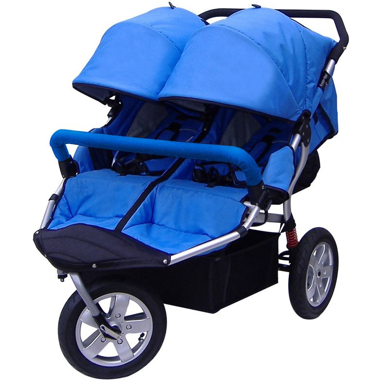 Double Baby Pram Europe Style Luxury Twin Baby Stroller With Air Wheels