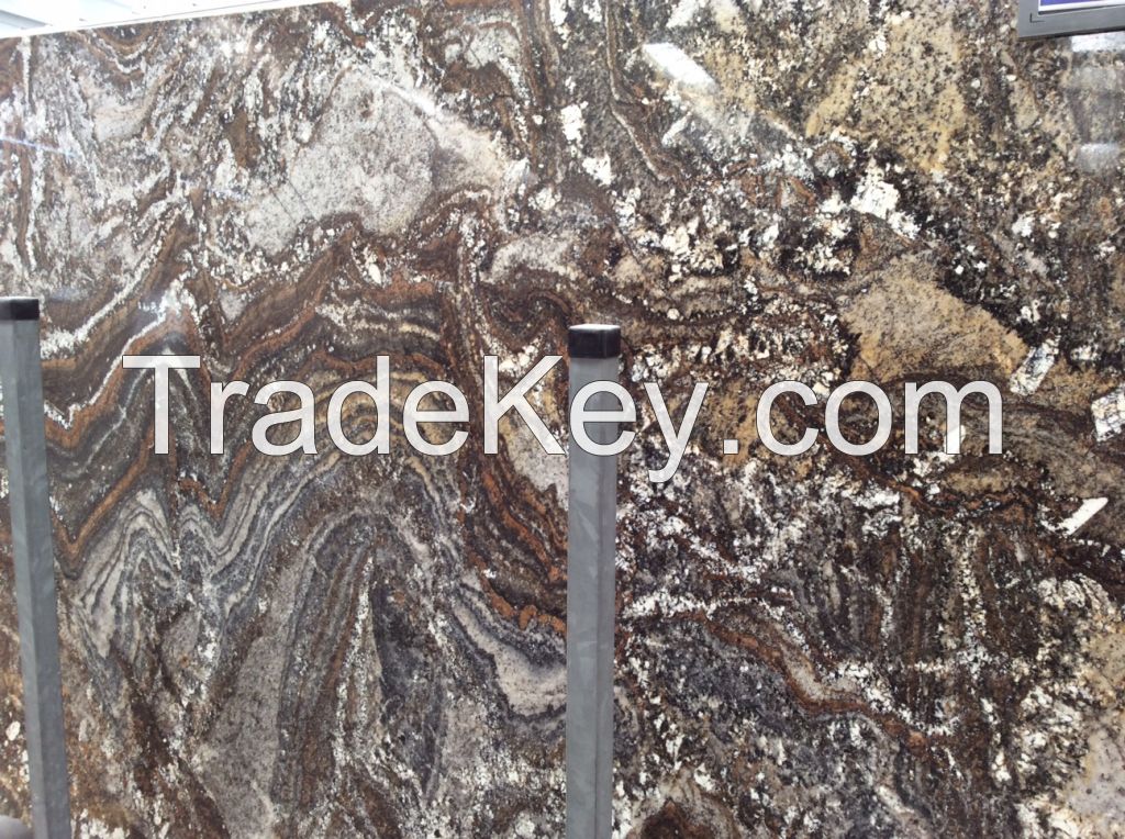 EXOTIC  AMARONE  - BROWN LIGHT BRASILIAN GRANITE SLABS