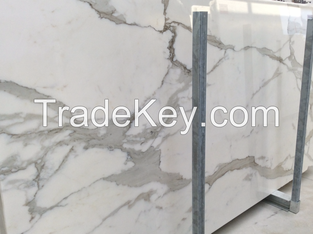 STATUARIO  - WHITE ITALIAN CARRARA MARBLE SLABS