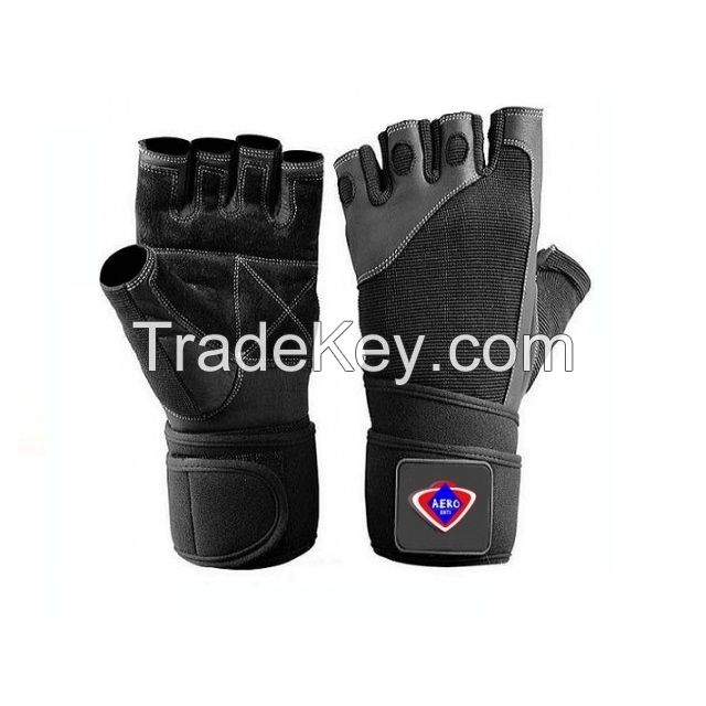 Cheap Quality Weightlifting Gym Training Leather Gloves