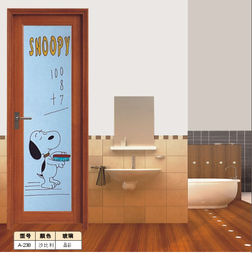 A-216 PVC bathroom door