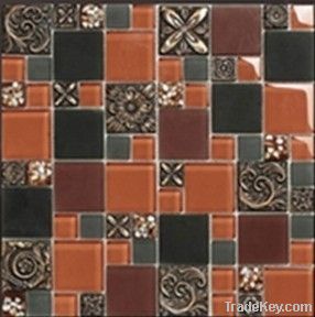 Resin Crystal Glass Mosaic Tiles