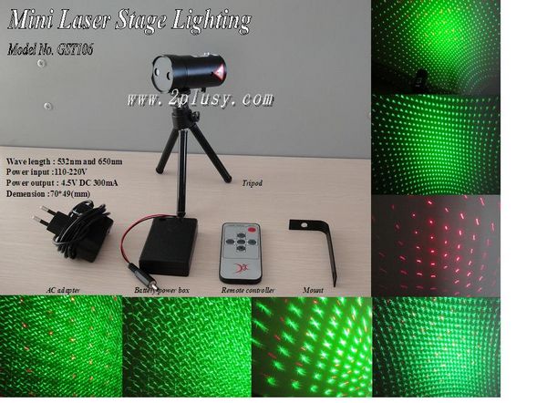 Mini laser stage lighting