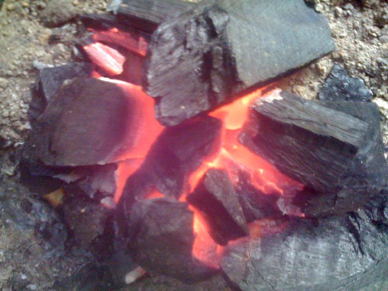 wooden charcoal