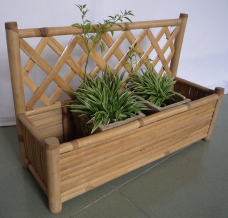 Bamboo flower pot