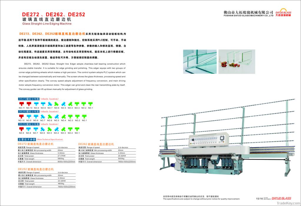 Glass Straight-line Edging Machine