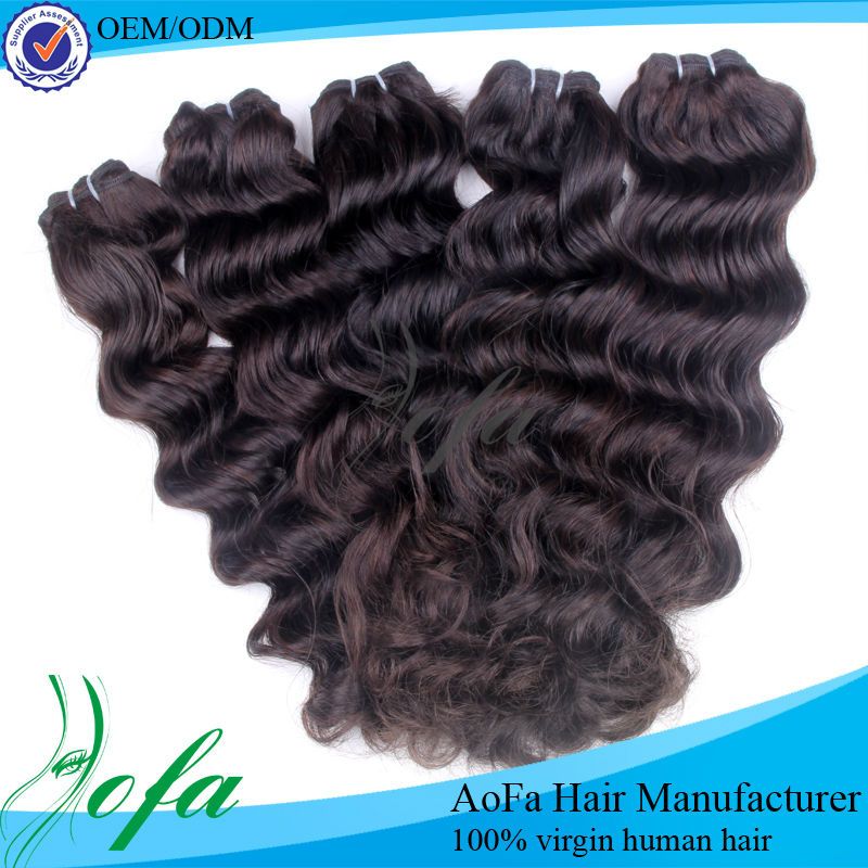 Top quality virgin brazilian wavy hair