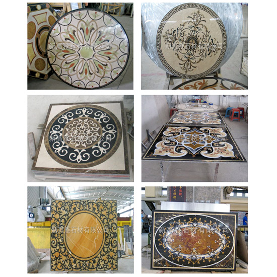 Marble Art, Water-Jet Medallion, Pattern, water-jet inlay (China)