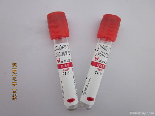 vacuum blood collection plain tube