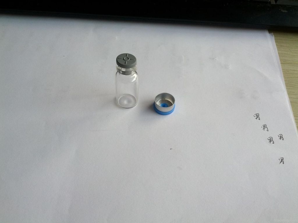 clear glass vial