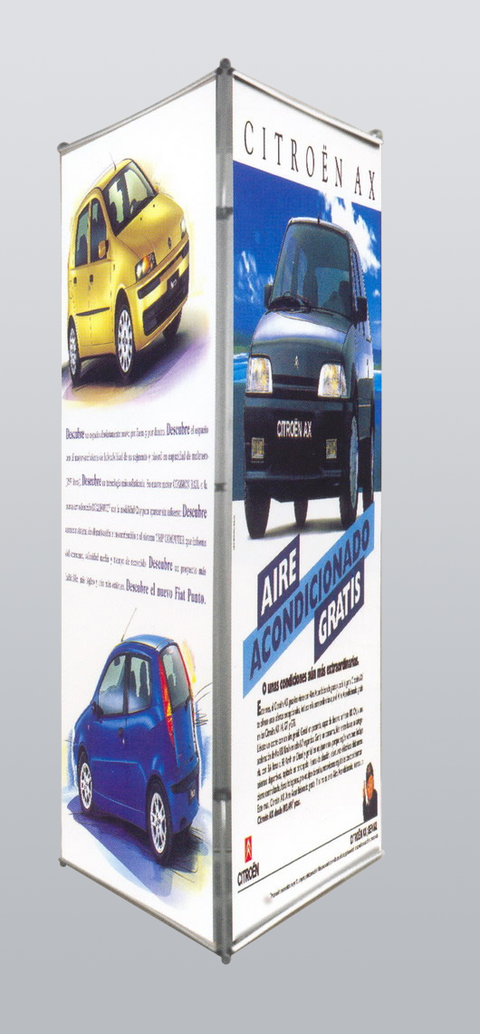 roll up banner stand