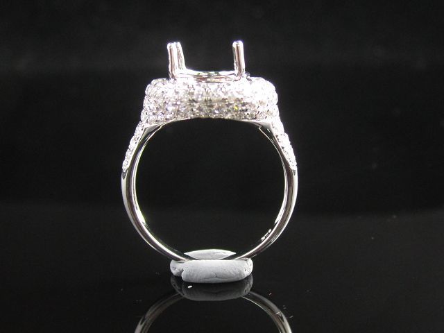 Diamond Oval Stone Ring