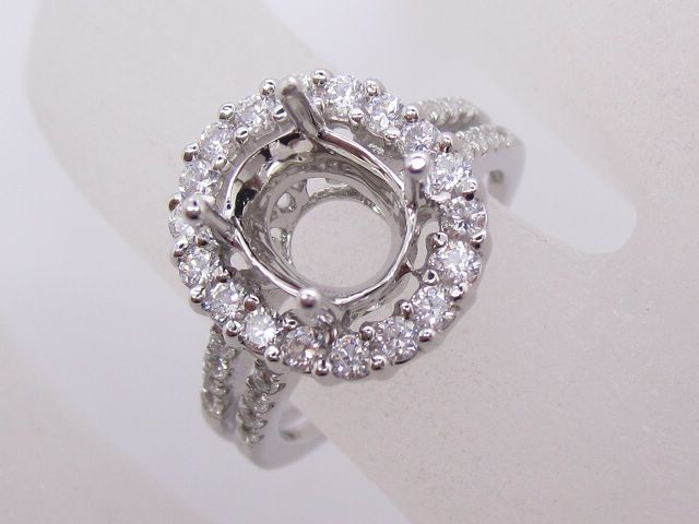 Engagement ring/wedding ring/white gold ring/platinum ring (Diamond ring / Semi-Mount Ring)