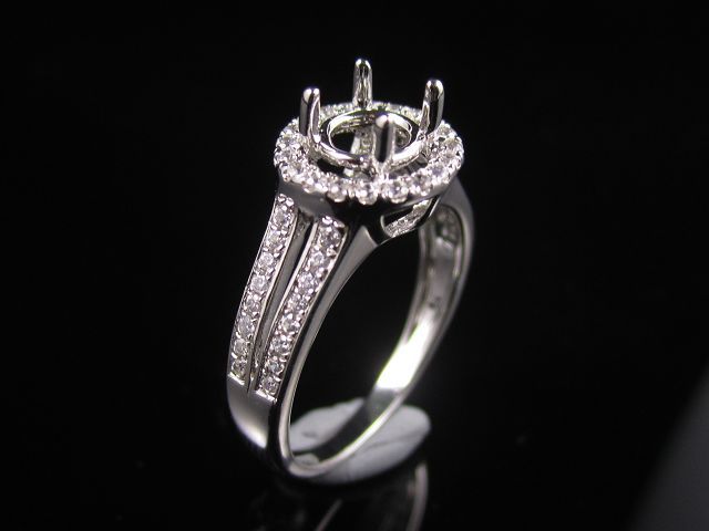 Engagement ring/wedding ring/white gold ring/platinum ring (Diamond ring / Semi-Mount Ring)