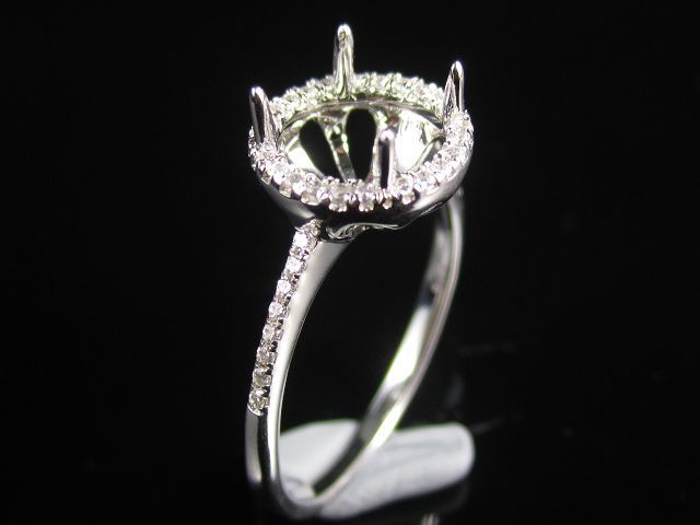 Engagement ring/wedding ring/white gold ring/platinum ring (Diamond ring / Semi-Mount Ring)