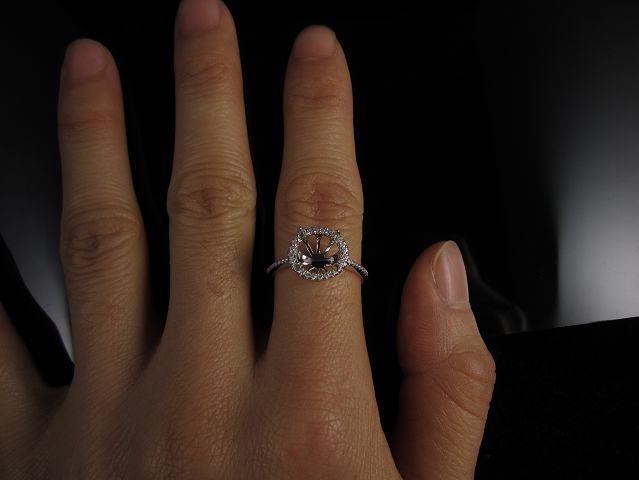 Engagement ring/wedding ring/white gold ring/platinum ring (Diamond ring / Semi-Mount Ring)