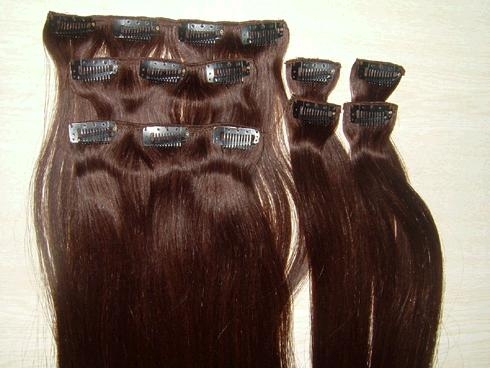 clip in hair extension/100% human hair extension