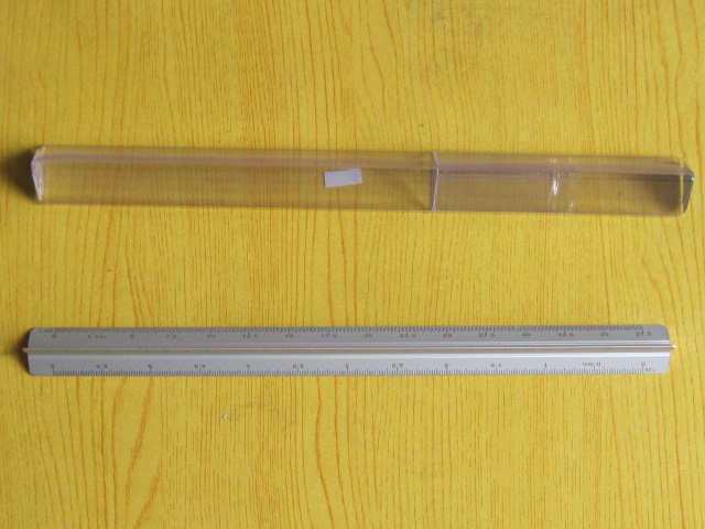 Aluminium Scale Ruler, Three-edged rule; Three-square scale