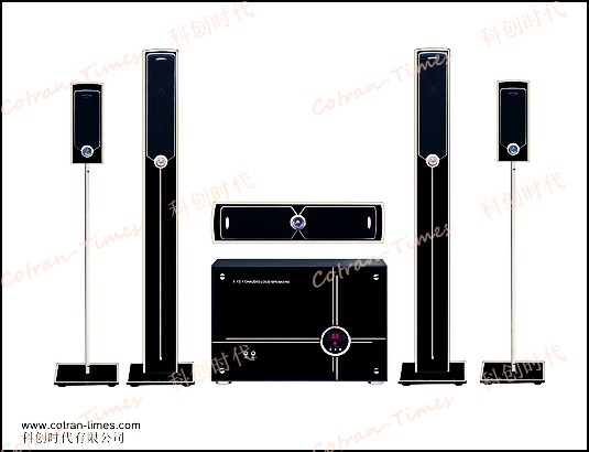 Home Theatre System 5.1 (Woofer:008B+ Stands: 1009)