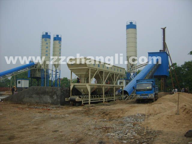 HZS90 concrete mixing plant