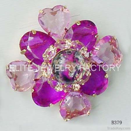 wedding invitations fashion brooch with crystal flower