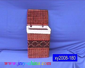 wicker laundry basket