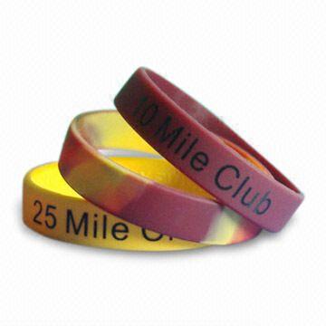 colorful silicone wristband