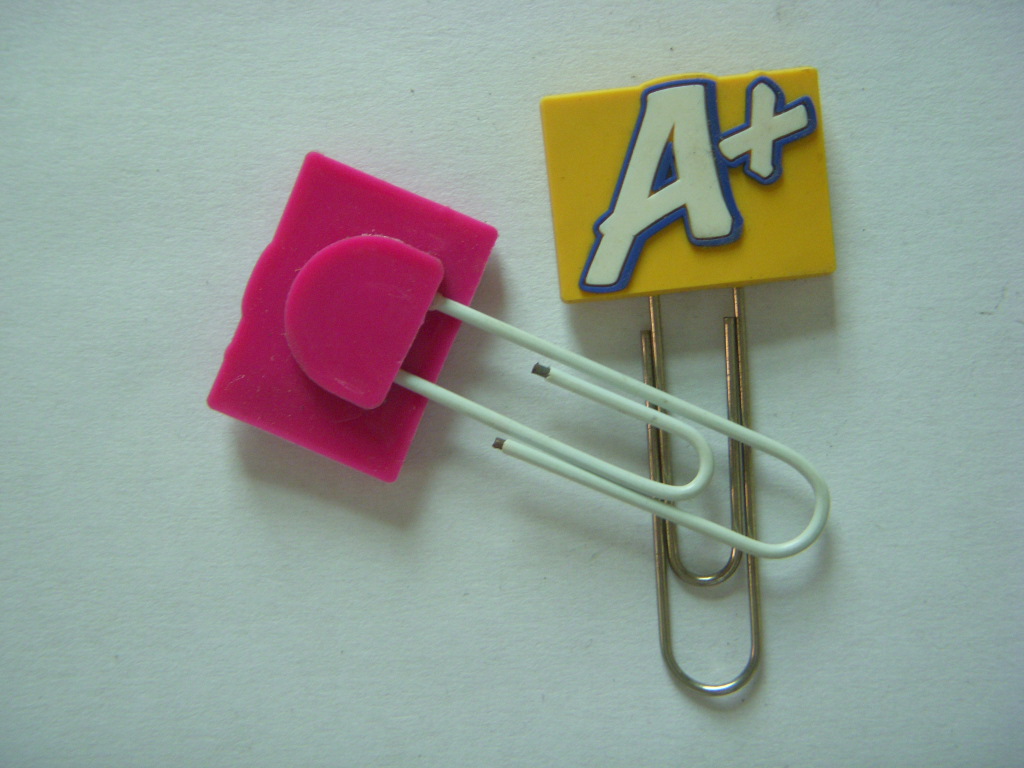 Charming Soft PVC Bookmark/Paper Clip