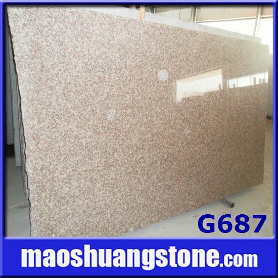 G687 Peach Red Granite Slab