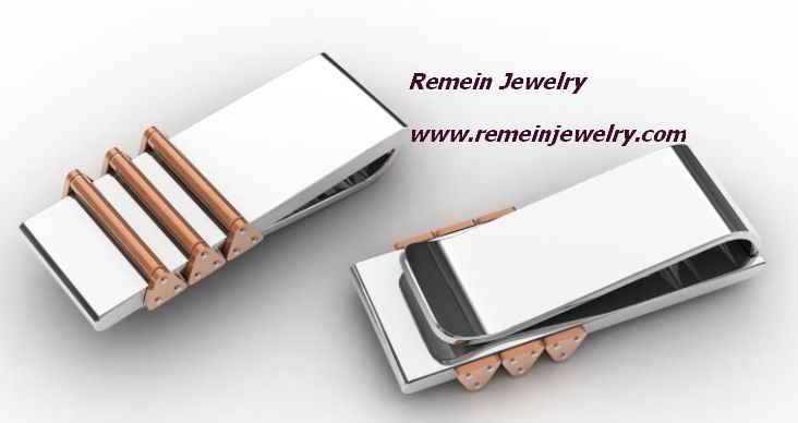 men&#039;s stainless steel jewelry/money clip