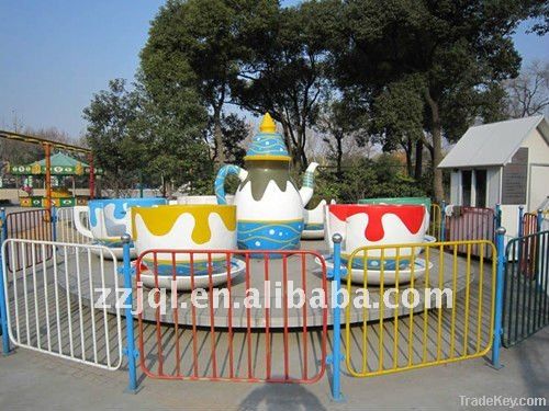 coffe cup kids amusement rides with trailer for sale