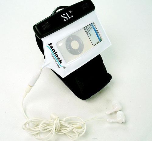 Sealock waterproof white wrist mp3 case