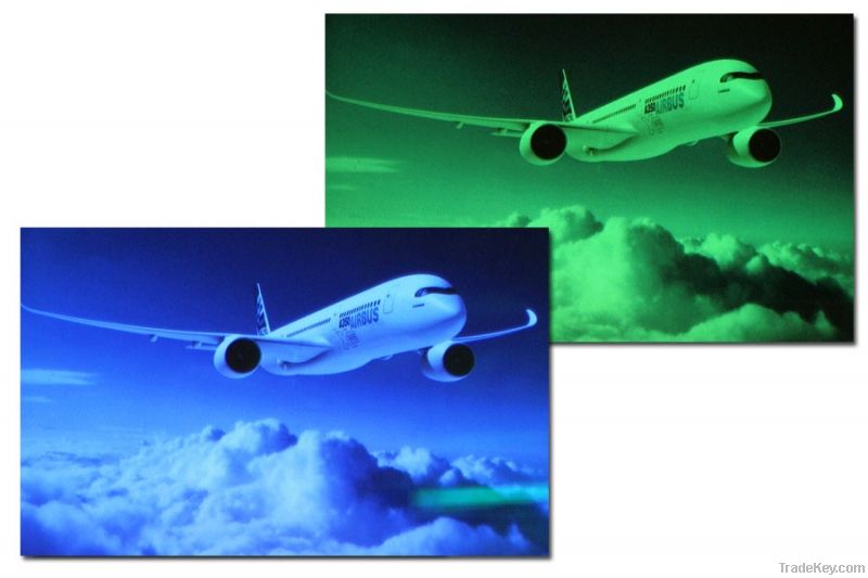 Glow in dark ink-jet photo paper, glow paper, photoluminescent paper