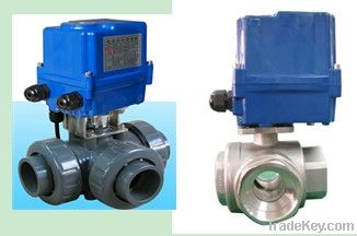 Motorized ball valve for water treatment