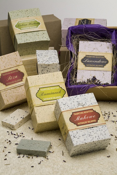 Natural soaps with herbs