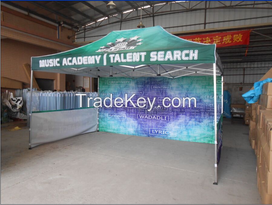 3x4.5m/ 10x20ft large collapsible folding tent with full color printing