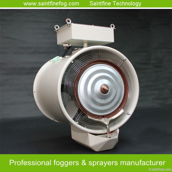 Suspension electric centrifugal cooling sprayer fan